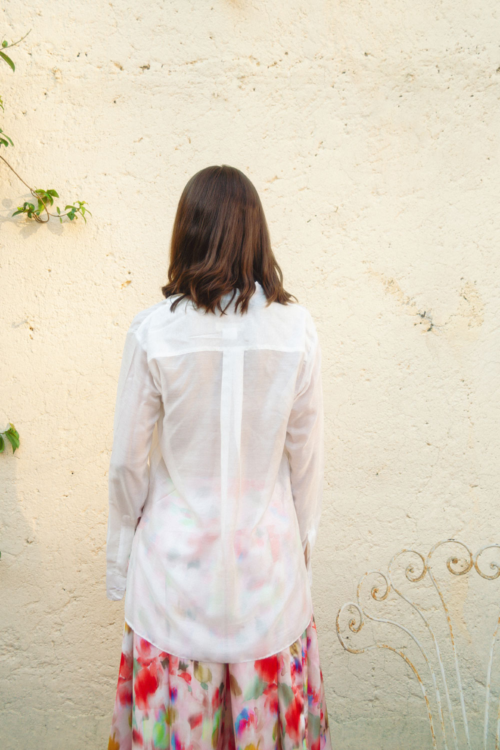 Camicia bianca in seta Le Gallinelle - immagine 3