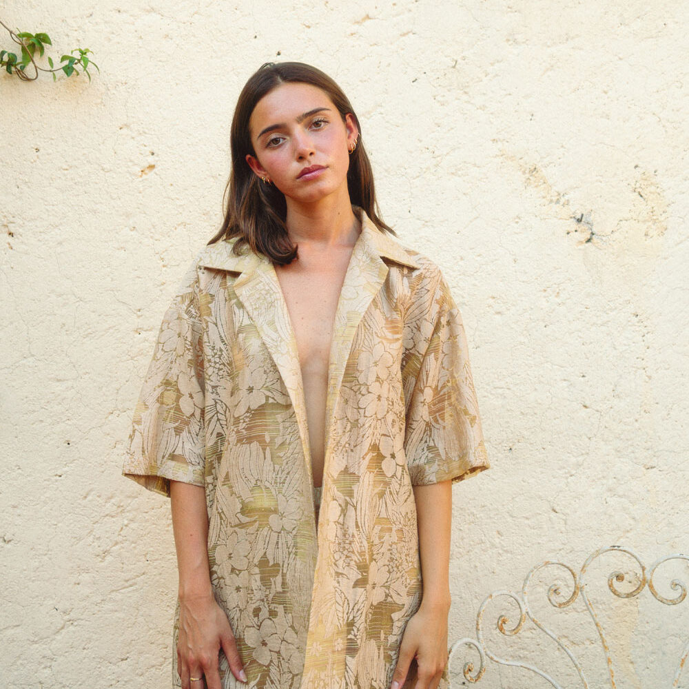 Camicia oversize in devorè Le Gallinelle